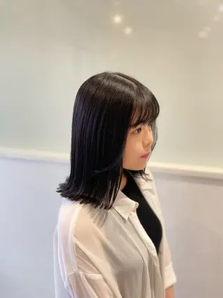 ミディアム ボブ/艶髪 soleilrukaのヘアスタイル