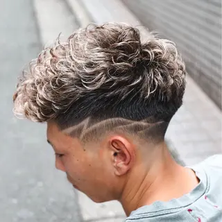 ショート カラー パーマ メンズ 💈men's💈 satoru中目黒のヘアスタイル