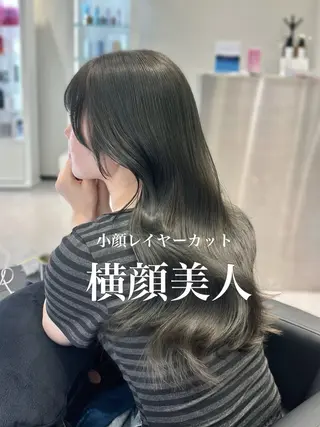 ロング カラー 心斎橋/ブリーチなし 髪質改善/レイヤーのヘアスタイル