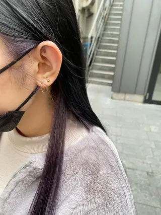 セミロング カラー パーマ ヘアアレンジ メンズ ブリーチ　ハイトーン 特化🌈フジタハルキのヘアスタイル