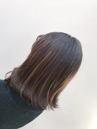 ミディアム ブリーチカラー/ 岩破瑞希のヘアスタイル