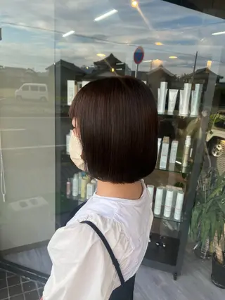 ミディアム alu yuinaのヘアスタイル