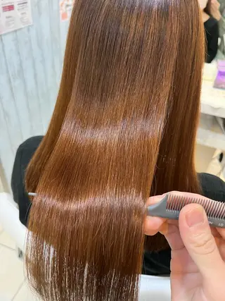 セミロング パーマ 【髪質改善】 美髪/久岡徹也のヘアスタイル