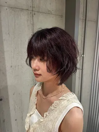 ショート カラー ヘアアレンジ ボブ×艶カラー 特化・リクト💥のヘアスタイル