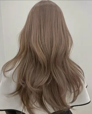 ロング カラー ダブルカラー🤍 髪質改善／原島のヘアスタイル