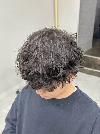 ミディアム パーマ メンズ 🏁メンズパーマ/ RYOYAのヘアスタイル