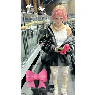 ショート カラー ピンクカラー🎀/ ミルクティー🍼花音のヘアスタイル