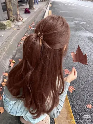 ロング カラー 阿部 祥大のヘアスタイル