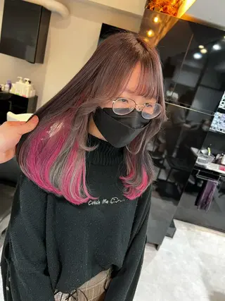 セミロング カラー PSY(サイ)池袋 金田尚久🎨のヘアスタイル