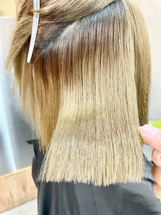 ミディアム パーマ ショートボブ髪質改善 縮毛矯正のプロ山道潤のヘアスタイル
