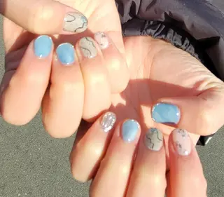 ショート ネイル 櫛の屋浜口店 sumireのネイルデザイン