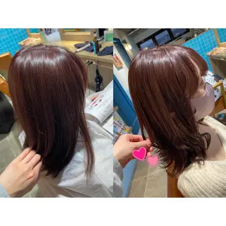 カラー 🐻結んで可愛い hair EMI🐻のヘアスタイル