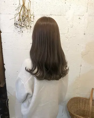 ロング カラー 暗髪とオリーブ🌿 渡辺拓人のヘアスタイル