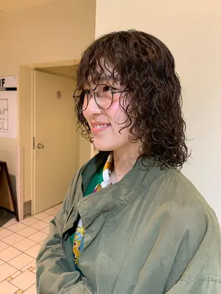 ミディアム パーマ tension 【テンション】のヘアスタイル