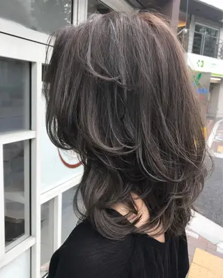 ミディアム カラー ヘアアレンジ NORME経堂 nonのヘアスタイル