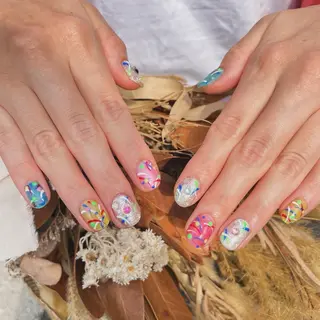 ネイル ハイビスカス ネイルサロンのネイルデザイン