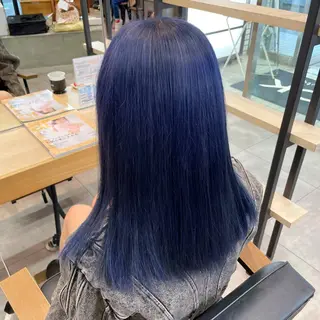 セミロング カラー 透明感カラー×ヘア アレンジ🪽しおりのヘアスタイル