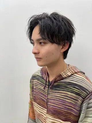 ショート メンズ 森本裕/オーナー/ スパイラルパーマのヘアスタイル