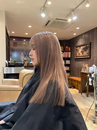 セミロング カラー 中園康 /カラー/ブリーチのヘアスタイル