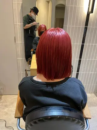 ショート 複雑履歴に対応ブリー チ無しダブルカラーのヘアスタイル