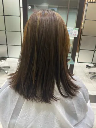 セミロング カラー Reverieアリオ /矢部世成のヘアスタイル