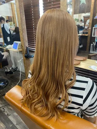 ロング カラー ブリーチ毛対応酸性 ストレート🌈サキのヘアスタイル