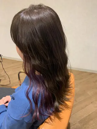 ロング カラー yamauchi mikuのヘアスタイル
