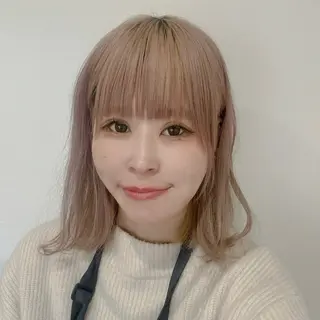 ミディアム カラー 久木原 ゆりのヘアスタイル