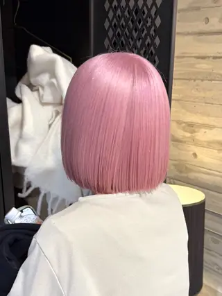 ミディアム カラー 色落ち綺麗透明感カラ /ボブ/ナカツヒカルのヘアスタイル