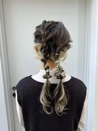 ロング ヘアアレンジ 卒業式お呼ばれ🕊️ ヘアセット✴︎ミキのヘアスタイル