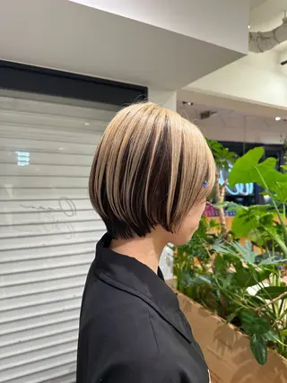 ショート 切りっぱなし/髪質 改善矯正/さやか🫧のヘアスタイル