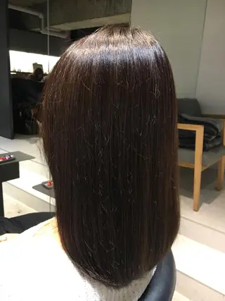ミディアム カラー パーマ 髪質改善ULTOWA ✨松井 美幸のヘアスタイル