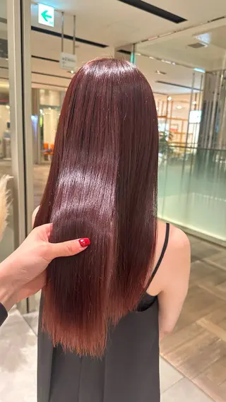 ロング カラー 高松 沙耶のヘアスタイル