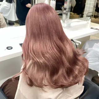 ロング カラー 韓国風艶髪🎀 暖色カラー🤍のヘアスタイル