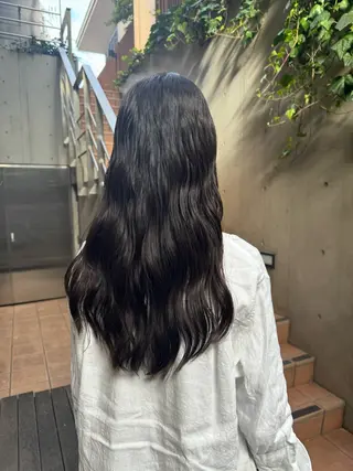 ロング 大人可愛い♡コテ巻き パーマ🌼杉田 萌恵のヘアスタイル