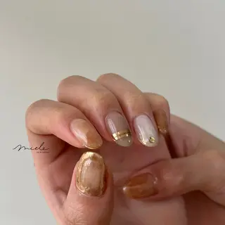 ネイル miele【ミエレ】 海外シンプルデザインのネイルデザイン