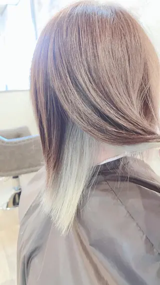 ミディアム カラー 【DECIDE L.A.W】氏原　将のヘアスタイル