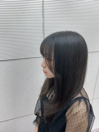 セミロング 毛流れパーマ/ Rukiaのヘアスタイル