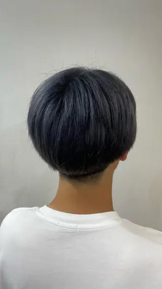 ショート カラー メンズ 顔周りレイヤーカット ／Yumiのヘアスタイル