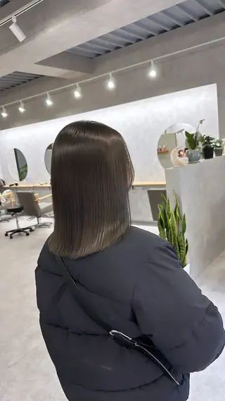 ミディアム カラー ✨️美髪✨️透明感カ ラー✨️大泉翔／店長のヘアスタイル