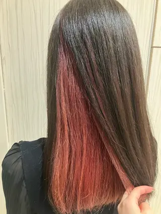 セミロング カラー 永倉 はるかのヘアスタイル