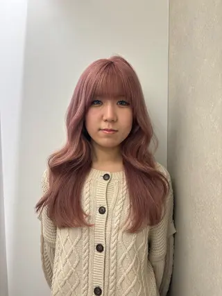 ロング カラー ガーリーネイル hiroka🩰🎀のネイルデザイン
