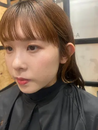 ロング カラー パーマ 久木原 ゆりのヘアスタイル