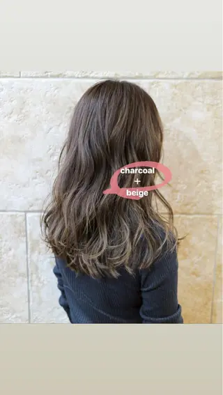ロング カラー 斉藤 貴也のヘアスタイル