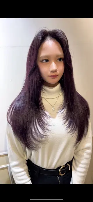 ロング カラー レイヤー×艶髪特化 マネージャー安藤光司のヘアスタイル