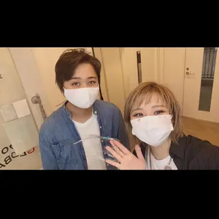 ショート カラー メンズ キッズ ✂︎ショート、ボブ、 レイヤー🩵YUMIのヘアスタイル