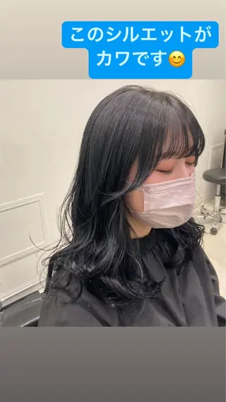 カラー 💖ブリーチなし透明 感💖ASAHIのヘアスタイル
