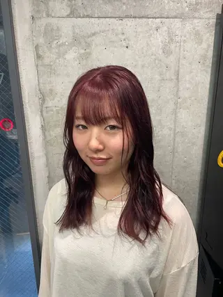 セミロング PANOLA下北沢 中川夢菜のヘアスタイル