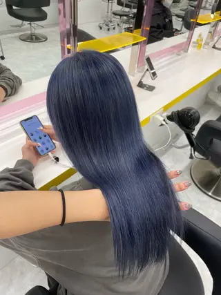 ロング カラー 🦋色落ち綺麗カラー メンズYUZU🦋‪のヘアスタイル