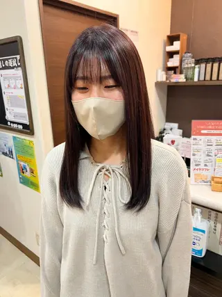 セミロング カラー 森川愛奈 /カットモデル募集中のヘアスタイル